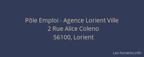Pôle Emploi - Agence Lorient Ville