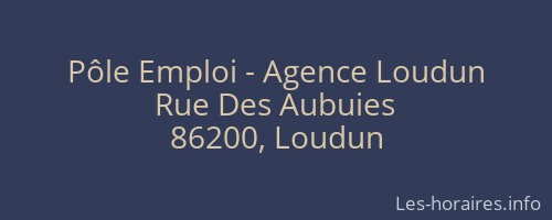 Pôle Emploi - Agence Loudun