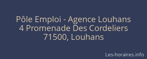Pôle Emploi - Agence Louhans