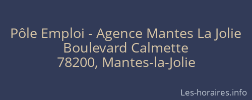 Pôle Emploi - Agence Mantes La Jolie