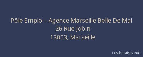 Pôle Emploi - Agence Marseille Belle De Mai