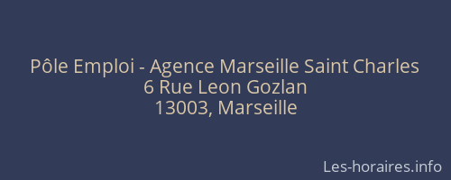 Pôle Emploi - Agence Marseille Saint Charles