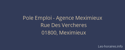 Pole Emploi - Agence Meximieux