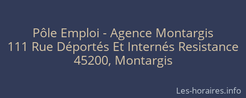 Pôle Emploi - Agence Montargis