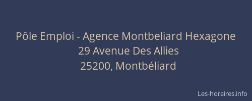 Pôle Emploi - Agence Montbeliard Hexagone