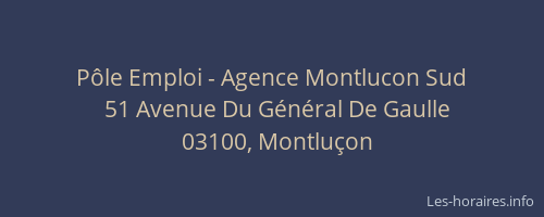 Pôle Emploi - Agence Montlucon Sud