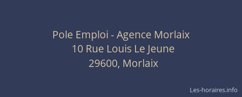 Pole Emploi - Agence Morlaix