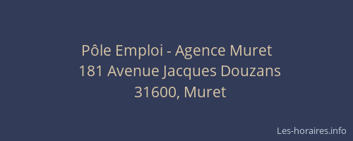 Pôle Emploi - Agence Muret