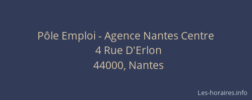 Pôle Emploi - Agence Nantes Centre
