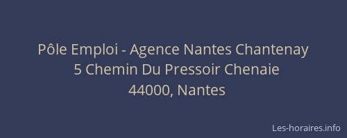 Pôle Emploi - Agence Nantes Chantenay
