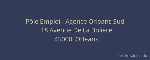 Pôle Emploi - Agence Orleans Sud