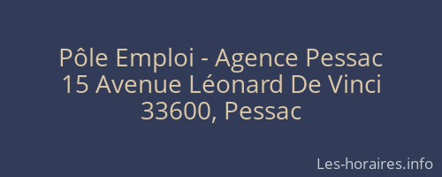 Pôle Emploi - Agence Pessac
