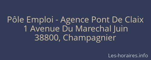 Pôle Emploi - Agence Pont De Claix
