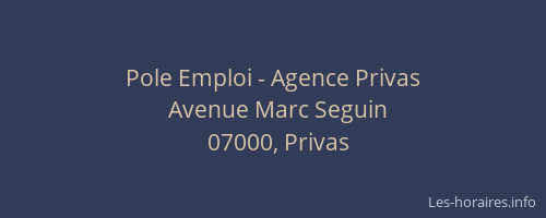 Pole Emploi - Agence Privas
