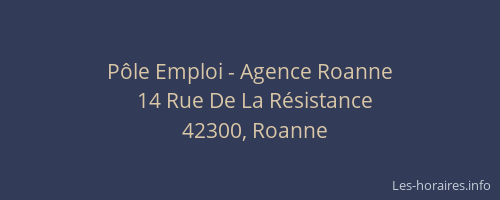 Pôle Emploi - Agence Roanne