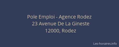 Pole Emploi - Agence Rodez