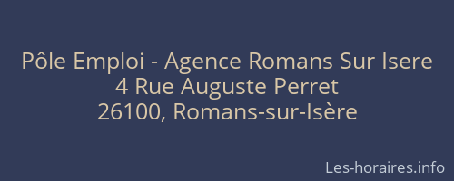 Pôle Emploi - Agence Romans Sur Isere