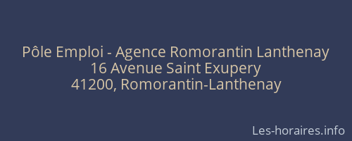Pôle Emploi - Agence Romorantin Lanthenay