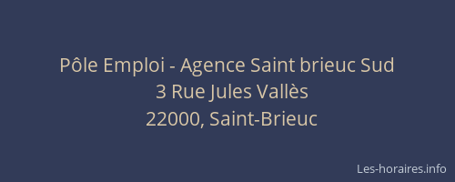 Pôle Emploi - Agence Saint brieuc Sud