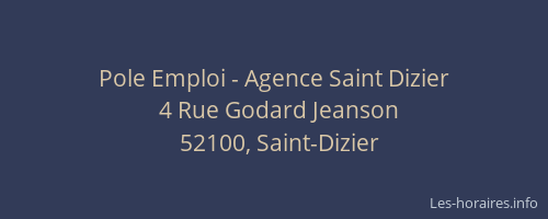 Pole Emploi - Agence Saint Dizier