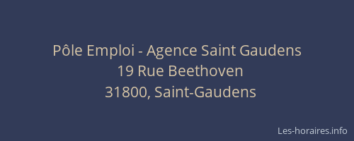 Pôle Emploi - Agence Saint Gaudens