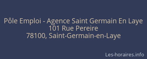 Pôle Emploi - Agence Saint Germain En Laye