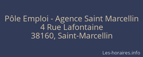 Pôle Emploi - Agence Saint Marcellin