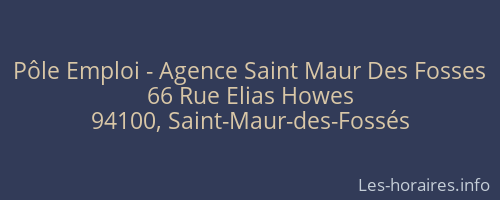 Pôle Emploi - Agence Saint Maur Des Fosses