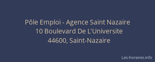 Pôle Emploi - Agence Saint Nazaire