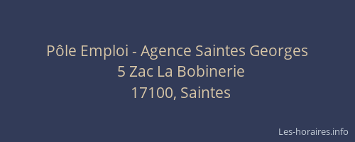 Pôle Emploi - Agence Saintes Georges