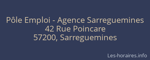 Pôle Emploi - Agence Sarreguemines