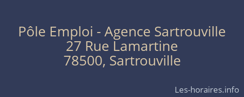 Pôle Emploi - Agence Sartrouville