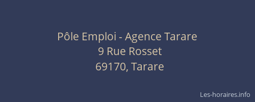 Pôle Emploi - Agence Tarare