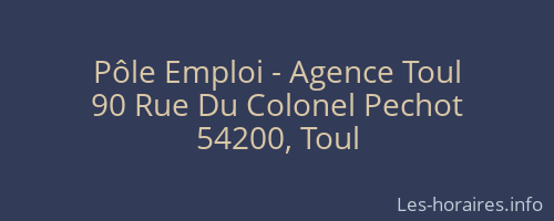 Pôle Emploi - Agence Toul