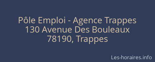 Pôle Emploi - Agence Trappes