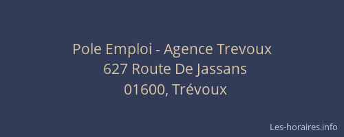 Pole Emploi - Agence Trevoux