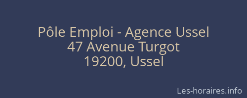 Pôle Emploi - Agence Ussel