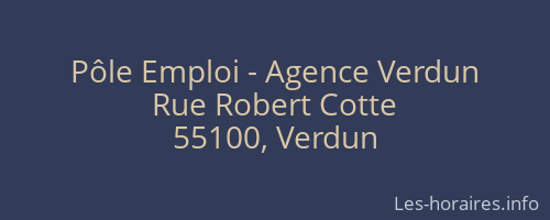 Pôle Emploi - Agence Verdun