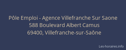 Pôle Emploi - Agence Villefranche Sur Saone