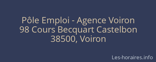Pôle Emploi - Agence Voiron