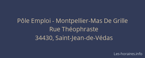 Pôle Emploi - Montpellier-Mas De Grille