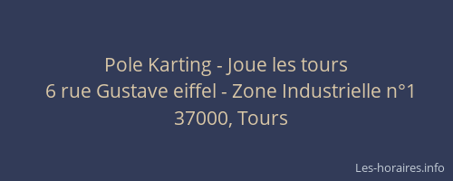 Pole Karting - Joue les tours