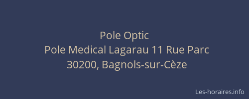 Pole Optic