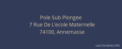Pole Sub Plongee