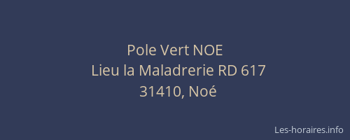 Pole Vert NOE