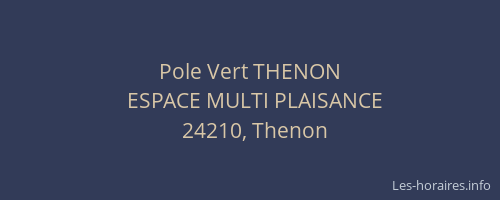 Pole Vert THENON
