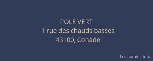 POLE VERT