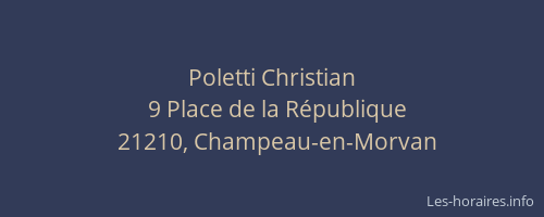 Poletti Christian