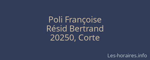 Poli Françoise