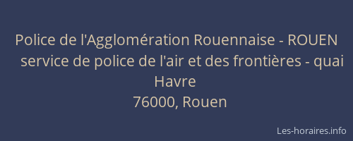 Police de l'Agglomération Rouennaise - ROUEN